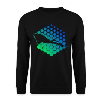 Plongée Plongeuse Tauchen Tauchen Plongée Libre - Sweat-shirt Unisexe - noir - Devant - Alina (178cm) & Michal (187cm)