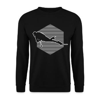 Plongée sous-marine Tauchen Plongée Taucher Plongée sous-marine Tauchen - Sweat-shirt Unisexe - noir - Devant - Alina (178cm) & Michal (187cm)
