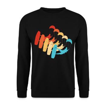 Kitesurfing Kite Kite Women Kitesurfer Kitesurfing - Unisex Sweatshirt - black - Front - Alina (178cm) & Michal (187cm)