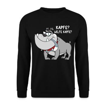 Kapfe? Welfe Kapfe? - Unisex Pullover - Schwarz - Vorne - Alina (178cm) & Michal (187cm)
