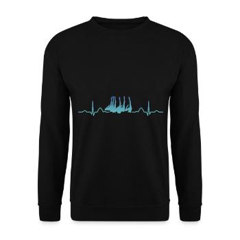 Synchronschwimmen Team Artistic Swim - Unisex Pullover - Schwarz - Vorne - Alina (178cm) & Michal (187cm)