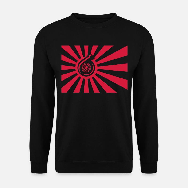 JDM TURBO FLAGGE JAPAN - Unisex Pullover - Schwarz