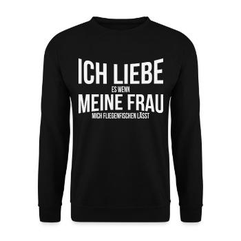 Fly fishing fishing fish angler fishing gift - Unisex Sweatshirt - black - Front - Alina (178cm) & Michal (187cm)