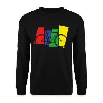 Bike Bike Tour - Unisex Sweatshirt - black - Front - Alina (178cm) & Michal (187cm)