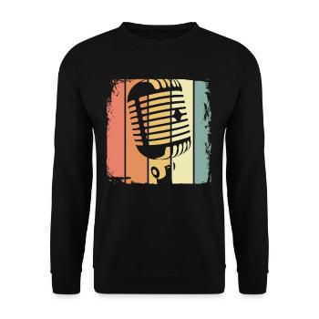 Musique rétro - Sweat-shirt Unisexe - noir - Devant - Alina (178cm) & Michal (187cm)