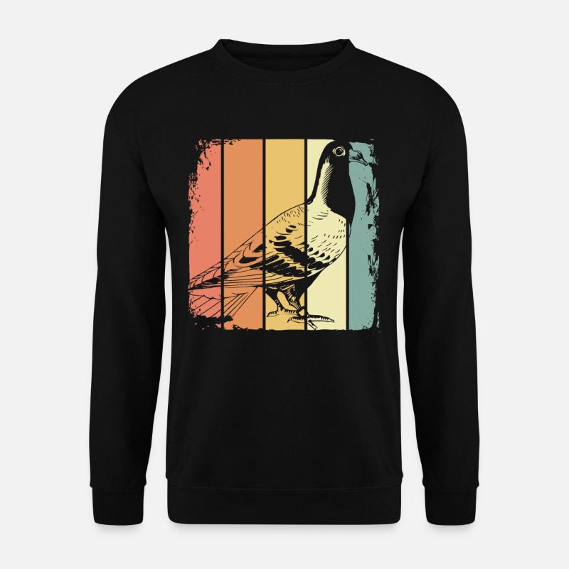 Brieftaube Vogel - Unisex Pullover - Schwarz
