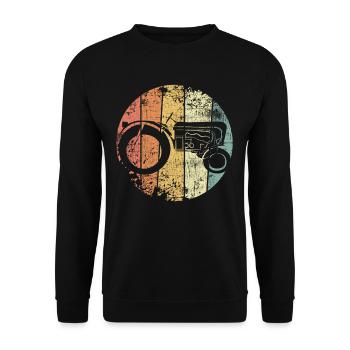 Traktor - Unisex Pullover - Schwarz - Vorne - Alina (178cm) & Michal (187cm)