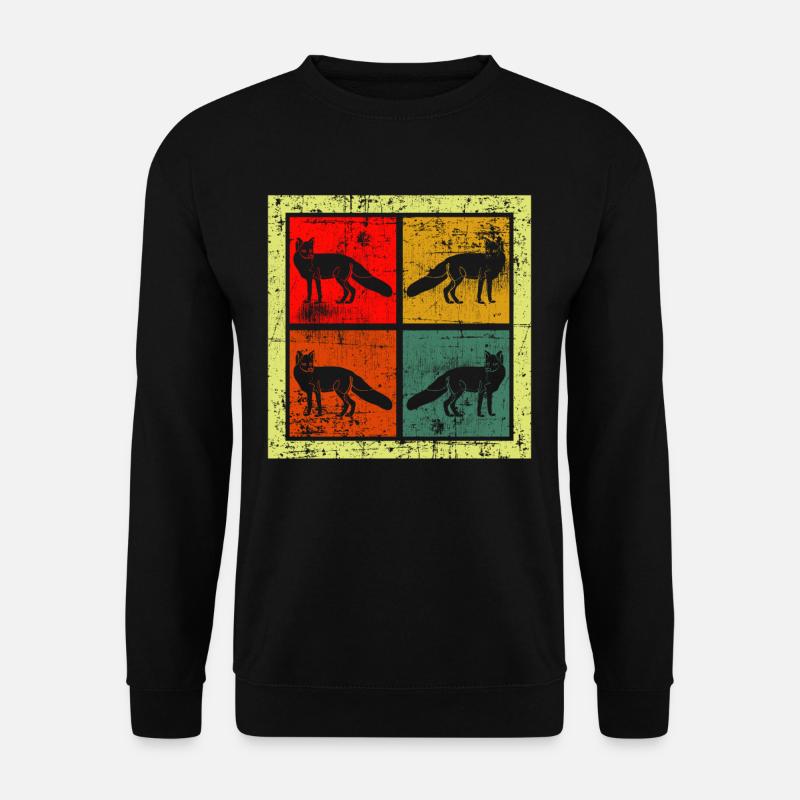 Fox - Unisex Sweatshirt - black
