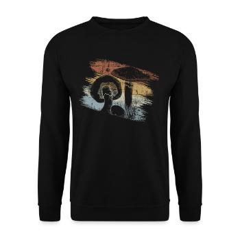 Champignons - Sweat-shirt Unisexe - noir - Devant - Alina (178cm) & Michal (187cm)
