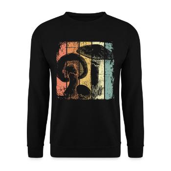 Pilz - Unisex Pullover - Schwarz - Vorne - Alina (178cm) & Michal (187cm)