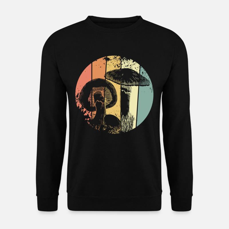 Pilzsammler Pilze - Unisex Pullover - Schwarz