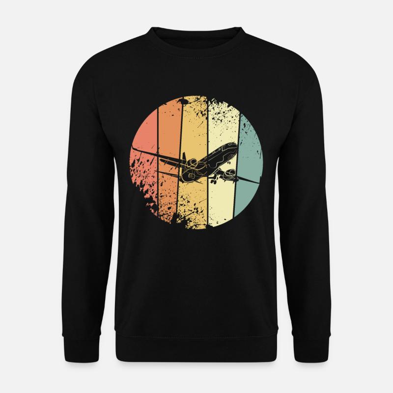 Flugzeug Pilot - Unisex Pullover - Schwarz