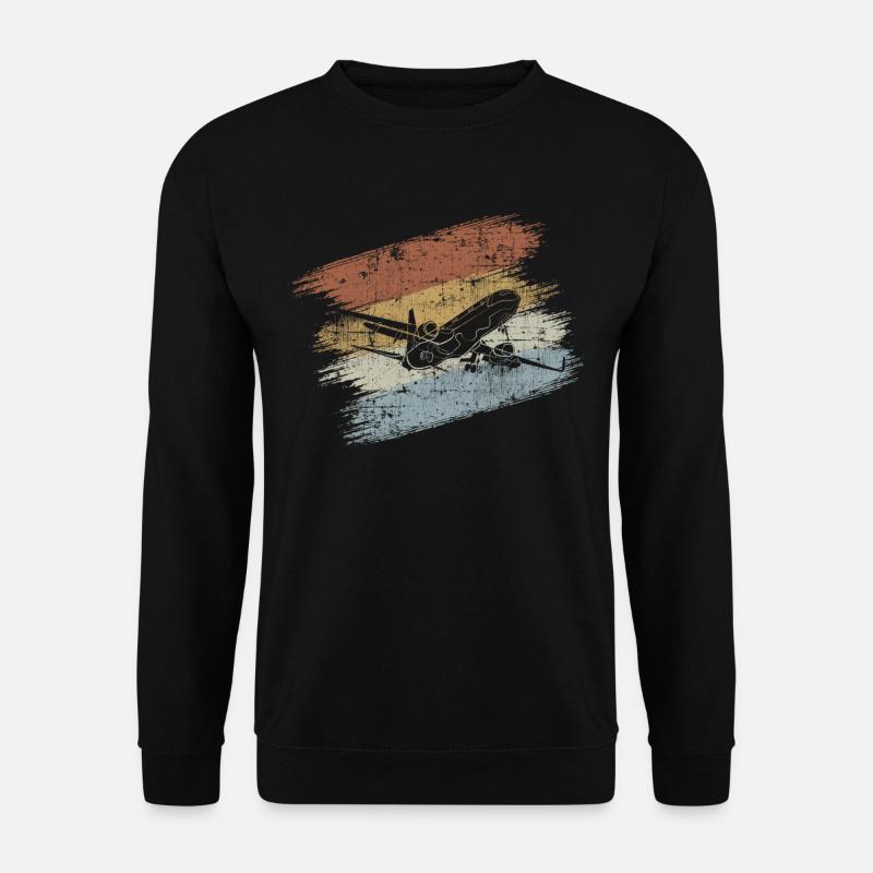 Flugzeug Flieger - Unisex Pullover - Schwarz