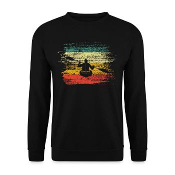 Kajak Rudern - Unisex Pullover - Schwarz - Vorne - Alina (178cm) & Michal (187cm)