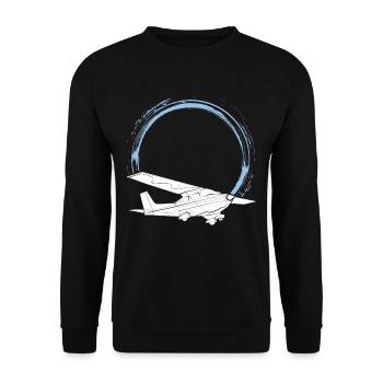 Pilot - Unisex Sweatshirt - black - Front - Alina (178cm) & Michal (187cm)