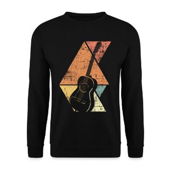 Gitarre - Unisex Pullover - Schwarz - Vorne - Alina (178cm) & Michal (187cm)