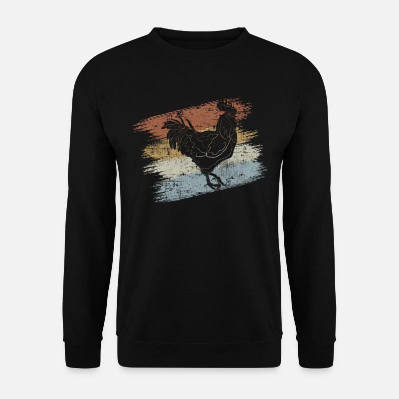 Bauernhof Hahn - Unisex Pullover - Schwarz