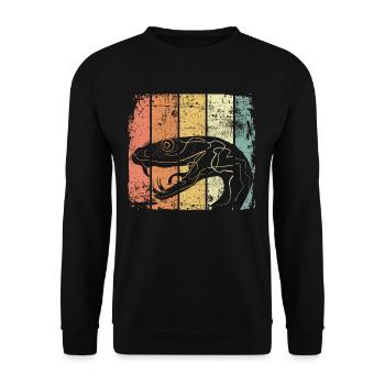 Serpent - Sweat-shirt Unisexe - noir - Devant - Alina (178cm) & Michal (187cm)