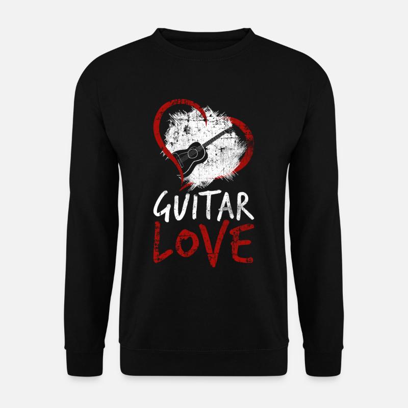 Gitarre - Unisex Pullover - Schwarz