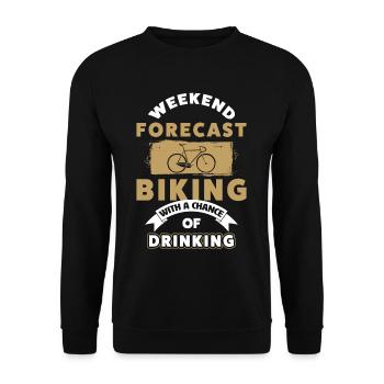 Racer - Unisex Sweatshirt - black - Front - Alina (178cm) & Michal (187cm)