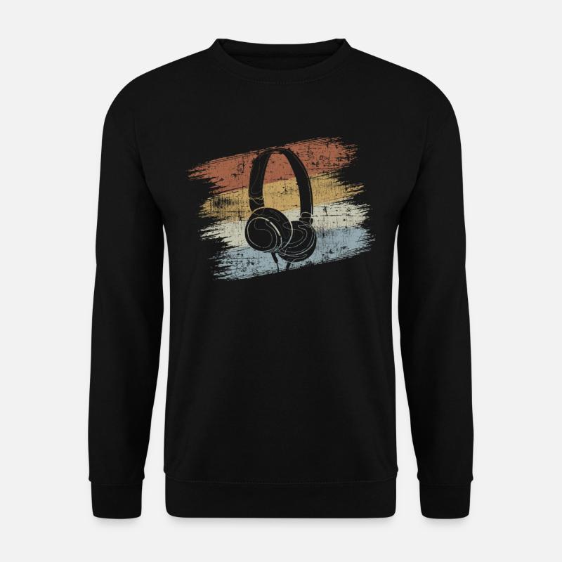 Kopfhörer - Unisex Pullover - Schwarz