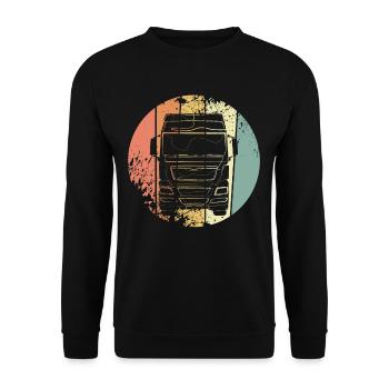 Poids lourds - Sweat-shirt Unisexe - noir - Devant - Alina (178cm) & Michal (187cm)