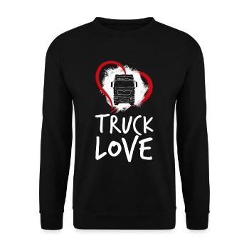 Truck - Unisex Sweatshirt - black - Front - Alina (178cm) & Michal (187cm)