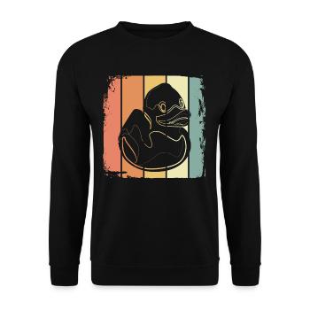 Bathtub Bathing Bay - Unisex Sweatshirt - black - Front - Alina (178cm) & Michal (187cm)