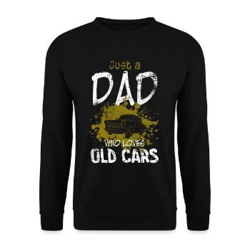 Voiture de collection Papa - Sweat-shirt Unisexe - noir - Devant - Alina (178cm) & Michal (187cm)