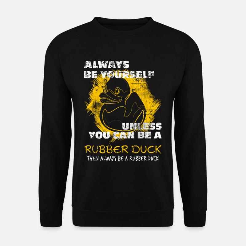 Squeaky Duck Bathing Duck - Unisex Sweatshirt - black