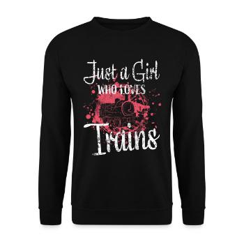 Chemin de fer filles - Sweat-shirt Unisexe - noir - Devant - Alina (178cm) & Michal (187cm)