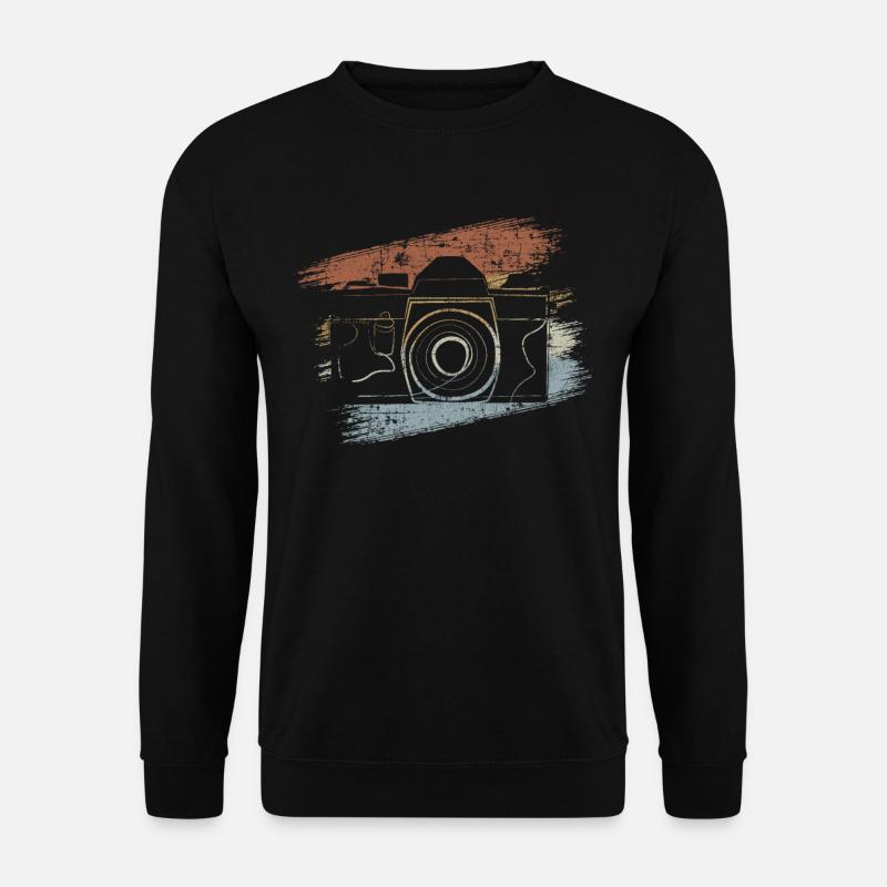 Retro Kamera - Unisex Pullover - Schwarz