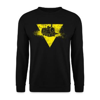 Locomotive ferroviaire - Sweat-shirt Unisexe - noir - Devant - Alina (178cm) & Michal (187cm)