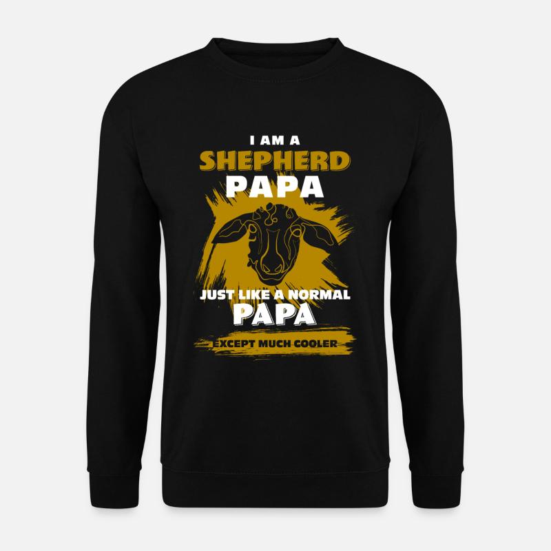 Sheep Shepherd Papa - Unisex Sweatshirt - black