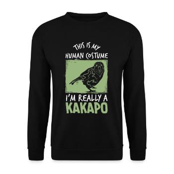 Kakapo costume d’Australie - Sweat-shirt Unisexe - noir - Devant - Alina (178cm) & Michal (187cm)