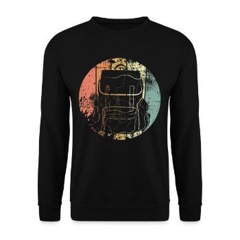 Backpacker Reisen - Unisex Pullover - Schwarz - Vorne - Alina (178cm) & Michal (187cm)