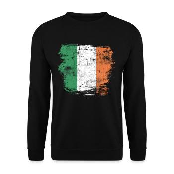 Ireland - Unisex Sweatshirt - black - Front - Alina (178cm) & Michal (187cm)
