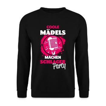 Schlager Girls - Unisex Sweatshirt - black - Front - Alina (178cm) & Michal (187cm)