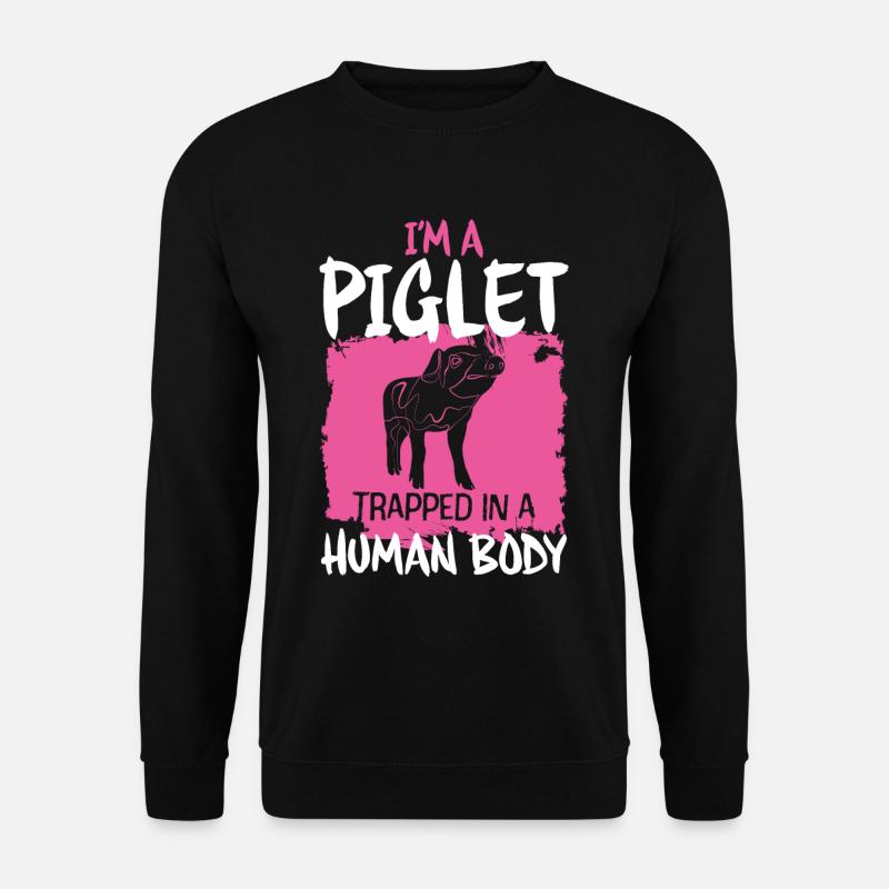 Ferkel Schwein - Unisex Pullover - Schwarz