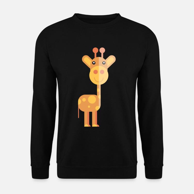 Giraffe Süßes Tier - Unisex Pullover - Schwarz