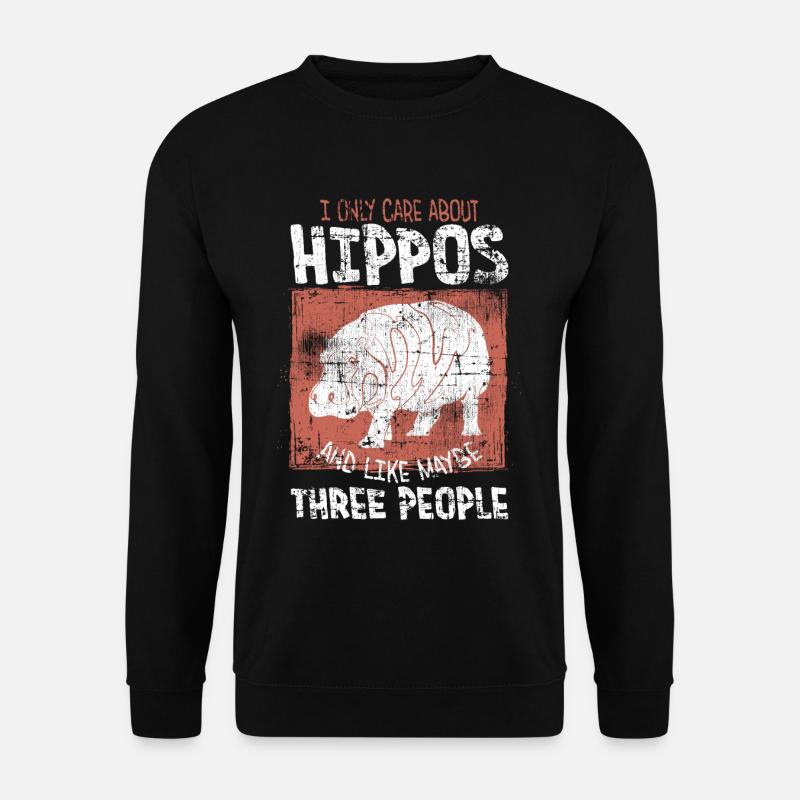 Hippopotamus - Unisex Sweatshirt - black