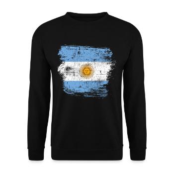 Argentine - Sweat-shirt Unisexe - noir - Devant - Alina (178cm) & Michal (187cm)