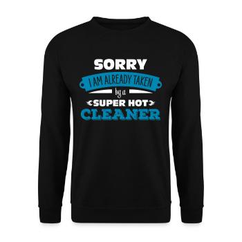 Femme de ménage - Sweat-shirt Unisexe - noir - Devant - Alina (178cm) & Michal (187cm)