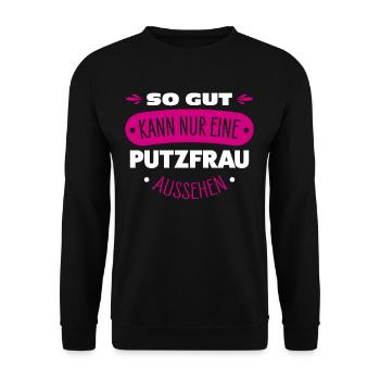 Femme de ménage Proverbe - Sweat-shirt Unisexe - noir - Devant - Alina (178cm) & Michal (187cm)