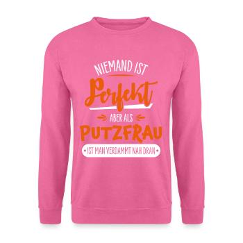 Femme de ménage - Sweat-shirt Unisexe - rose - Devant