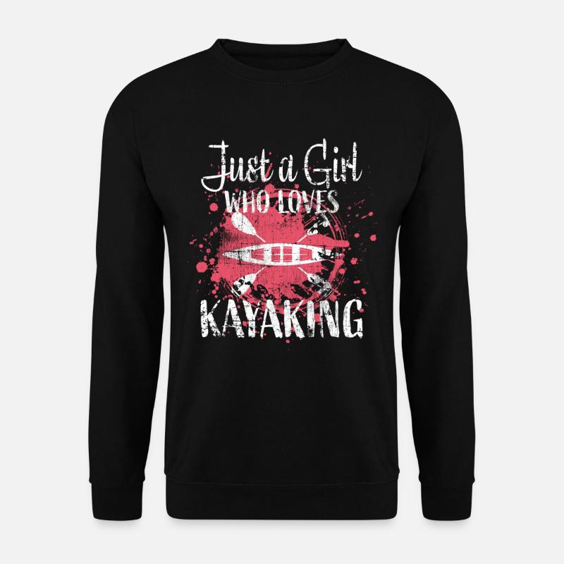 Kajak Mädchen - Unisex Pullover - Schwarz