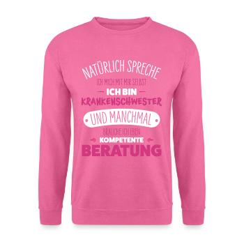 Infirmière - Sweat-shirt Unisexe - rose - Devant