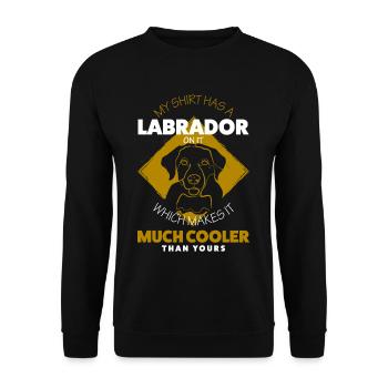 Labrador - Unisex Pullover - Schwarz - Vorne - Alina (178cm) & Michal (187cm)