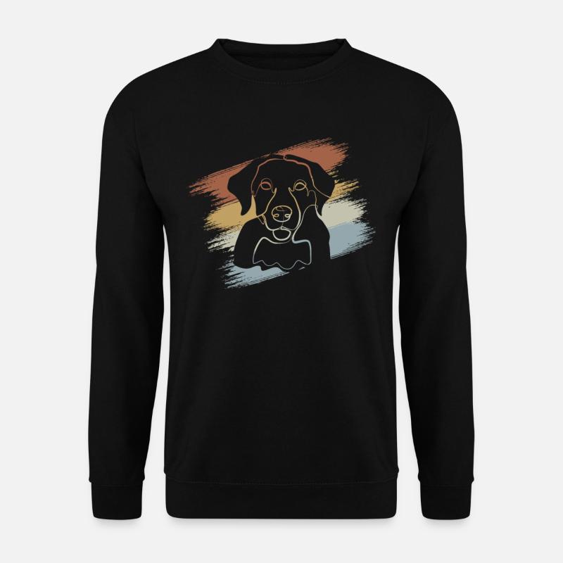 Retro Chien Labrador - Sweat-shirt Unisexe - noir