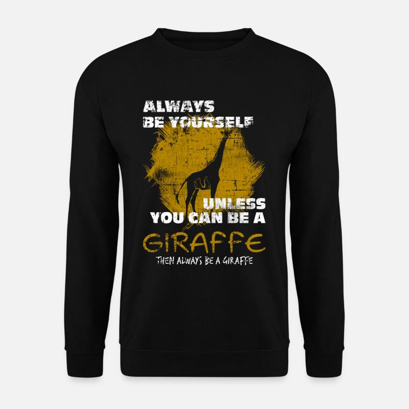 Giraffe - Unisex Pullover - Schwarz